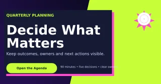 Neo Meeting Agenda Announcement — editable black business template, link preview