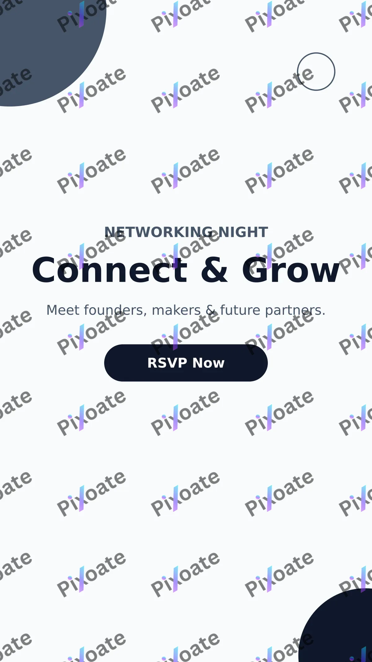 Networking Event Networking Event — editable white business template, story / reel