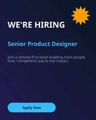 Now Hiring — editable blue business template, instagram portrait