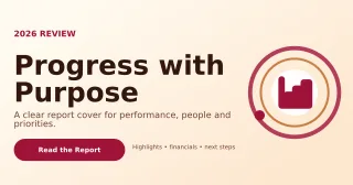 Orbit Annual Report Announcement — editable white business template, link preview