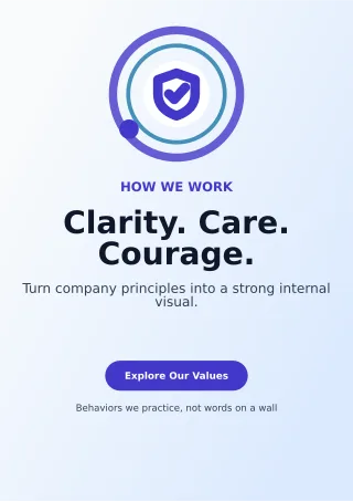 Orbit Brand Values Document — editable white business template, a4 print