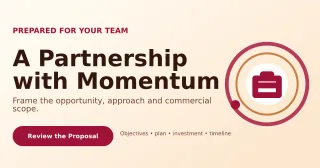 Orbit Business Proposal Announcement — editable white business template, link preview