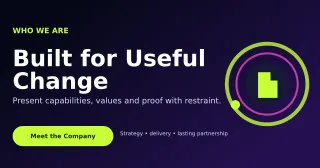 Orbit Company Profile Announcement — editable black business template, link preview