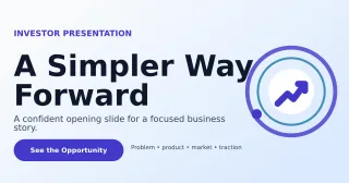 Orbit Pitch Deck Announcement — editable white business template, link preview