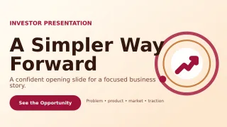 Orbit Pitch Deck Presentation — editable white business template, youtube thumbnail