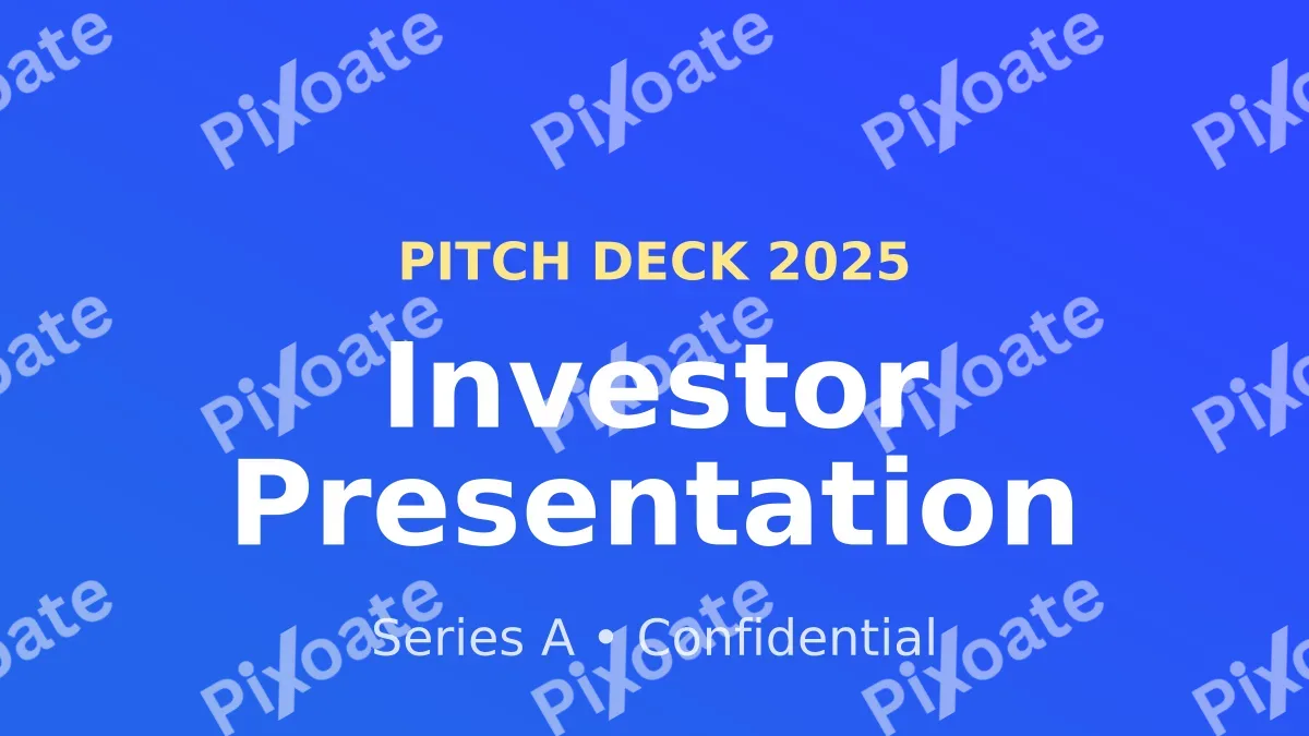 Pitch Cover Pitch Cover — editable blue business template, youtube thumbnail
