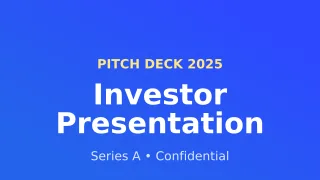 Pitch Cover — editable blue business template, youtube thumbnail