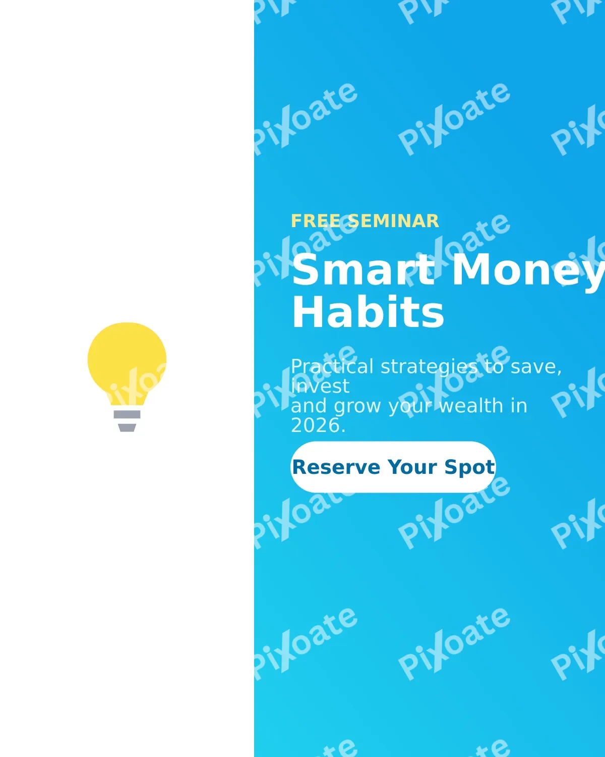 Seminar Seminar — editable blue business template, instagram portrait