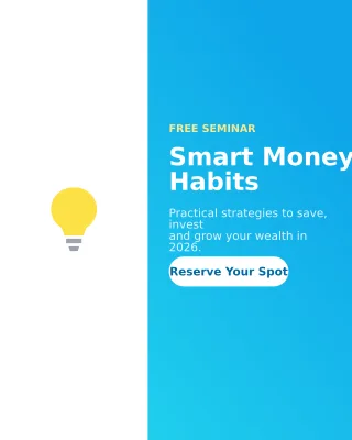 Seminar — editable blue business template, instagram portrait