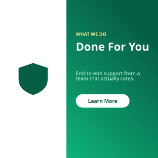 Service Highlight — editable green business template, instagram post