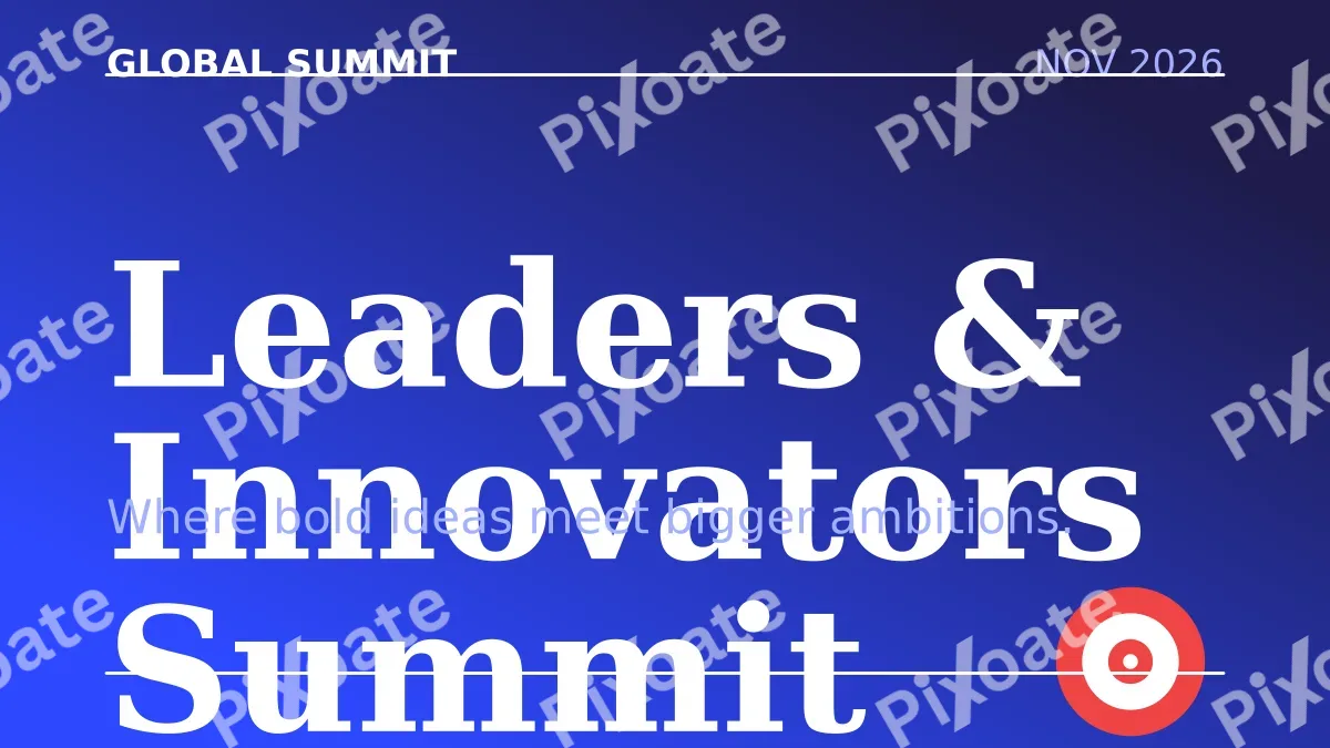 Summit Summit — editable blue business template, youtube thumbnail