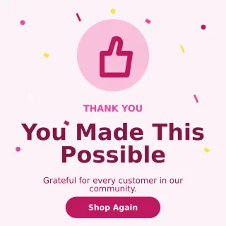 Thank You Customers — editable white business template, instagram post
