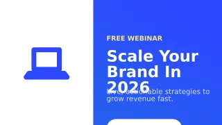 Webinar — editable blue business template, youtube thumbnail