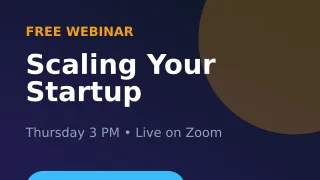 Webinar — editable blue business template, youtube thumbnail