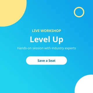 Workshop Promo — editable blue business template, instagram post