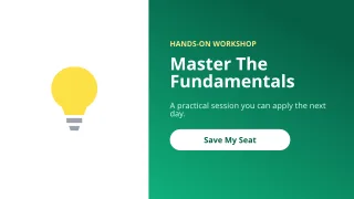 Workshop — editable green business template, youtube thumbnail