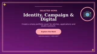 Atelier Graphic Design Portfolio Project Deck — editable black creative studio template, youtube thumbnail