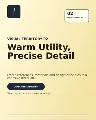 Ledger Creative Direction Board Portfolio Cover — editable beige creative studio template, instagram portrait