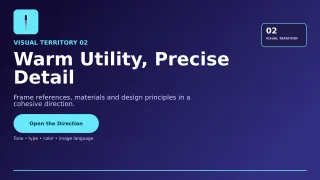 Ledger Creative Direction Board Project Deck — editable blue creative studio template, youtube thumbnail