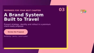 Monolith Brand Design Proposal Project Deck — editable black creative studio template, youtube thumbnail