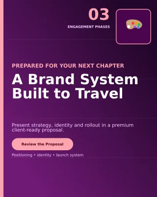 Precision Brand Design Proposal Portfolio Cover — editable black creative studio template, instagram portrait