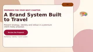 Prism Brand Design Proposal Project Deck — editable white creative studio template, youtube thumbnail
