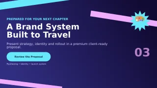 Signal Brand Design Proposal Project Deck — editable blue creative studio template, youtube thumbnail