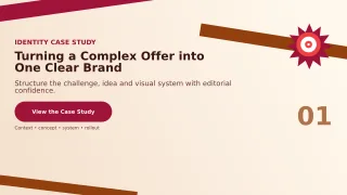 Signal Design Case Study Project Deck — editable white creative studio template, youtube thumbnail