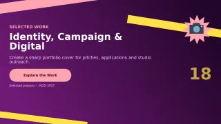 Signal Graphic Design Portfolio Project Deck — editable black creative studio template, youtube thumbnail