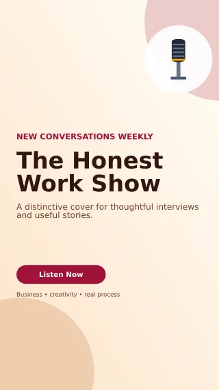 Aurora Podcast Cover Story — editable white creator template, story / reel
