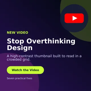 Aurora YouTube Thumbnail Square Post — editable black creator template, instagram post