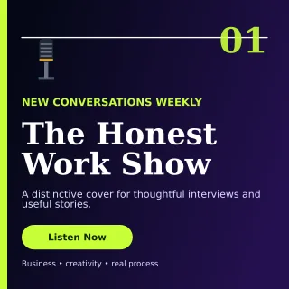Editorial Podcast Cover Square Post — editable black creator template, instagram post