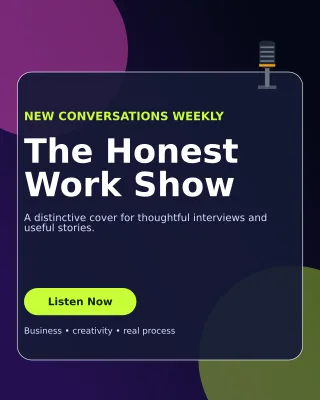 Glass Podcast Cover Portrait Post — editable black creator template, instagram portrait