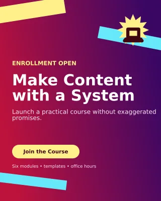 Kinetic Creator Course Portrait Post — editable purple creator template, instagram portrait