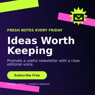 Kinetic Creator Newsletter Square Post — editable black creator template, instagram post