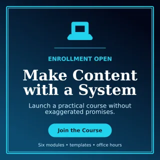 Luxe Creator Course Square Post — editable black creator template, instagram post