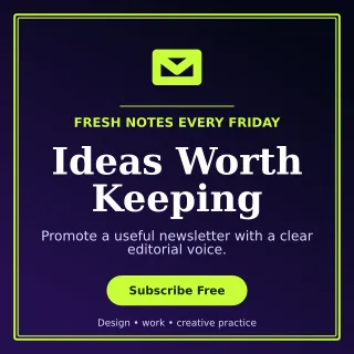 Luxe Creator Newsletter Square Post — editable black creator template, instagram post