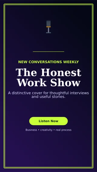 Luxe Podcast Cover Story — editable black creator template, story / reel