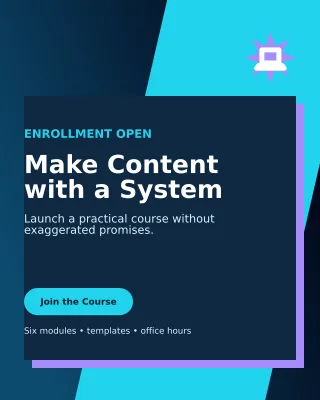 Neo Creator Course Portrait Post — editable black creator template, instagram portrait