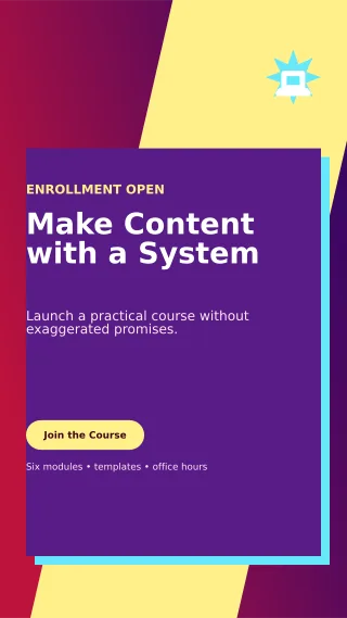 Neo Creator Course Story — editable purple creator template, story / reel