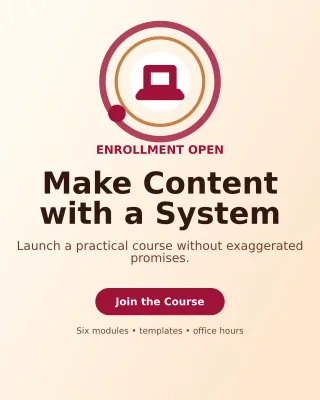 Orbit Creator Course Portrait Post — editable white creator template, instagram portrait