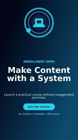 Orbit Creator Course Story — editable black creator template, story / reel