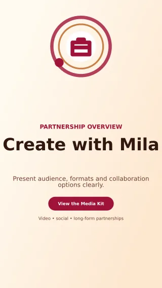 Orbit Creator Media Kit Story — editable white creator template, story / reel