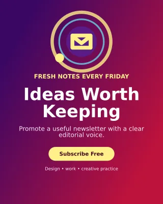 Orbit Creator Newsletter Portrait Post — editable purple creator template, instagram portrait