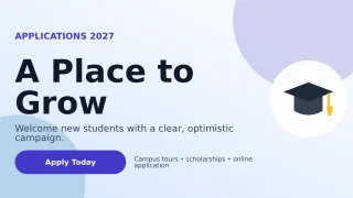 Aurora Admissions Open Wide Ad — editable white education template, youtube thumbnail