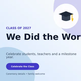 Aurora Graduation Announcement Social Post — editable white education template, instagram post