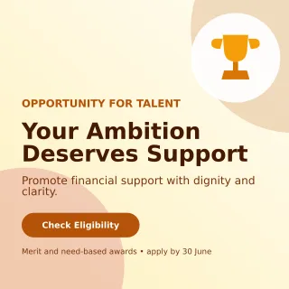 Aurora Scholarship Program Social Post — editable white education template, instagram post