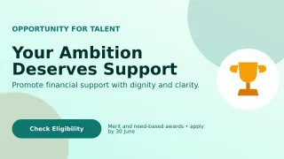 Aurora Scholarship Program Wide Ad — editable white education template, youtube thumbnail