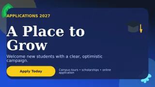 Botanical Admissions Open Wide Ad — editable blue education template, youtube thumbnail