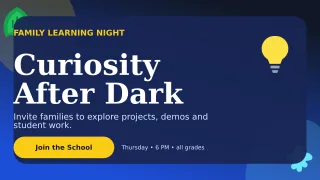 Botanical School Event Wide Ad — editable blue education template, youtube thumbnail